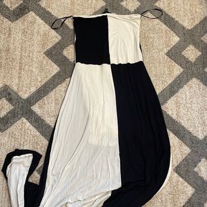 Color block maxi dress
